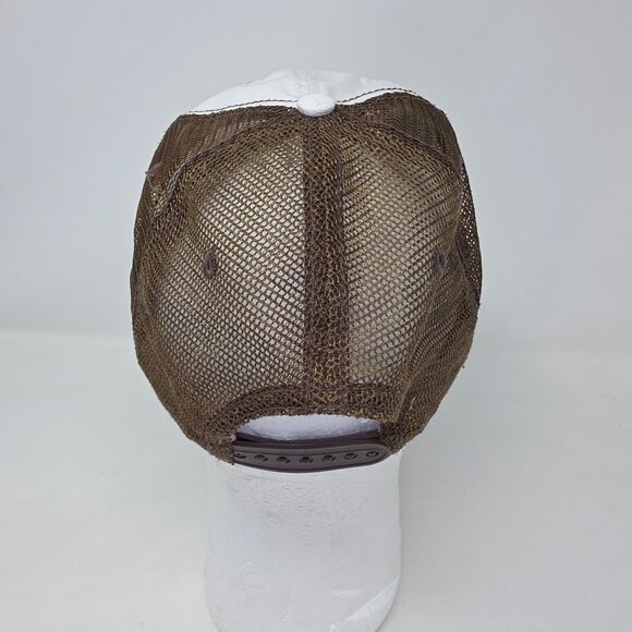 The Simpsons Duff Beer 2008 Hat Cap Mens White Brown Bottle Opener Rare Snapback - Picture 4 of 11